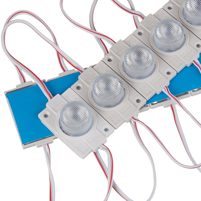 Q QINGCHEN LED Module 12V with Lens 6500K 2.0W for Light Box with Tape Adhesive Back (20pcs Pack) - Image 3